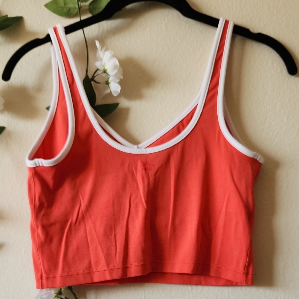 Aerie Coral Realme Longline Sports Bra - M - Picture 3 of 3